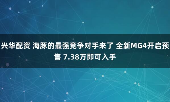 兴华配资 海豚的最强竞争对手来了 全新MG4开启预售 7.38万即可入手